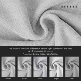 Encasa Homes Chenille Cushion Covers, Set of 2, Solid Colour, 45 x 45 cm, Textured, Soft and Smooth, Square Decorative Cushion for Couch, Sofa, Chair and Bed