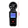 TiardeyAnemometer Hochpräzises Windgeschwindigkeitsmessgerät 3 In 1 Hand Digital Anemometer Zur