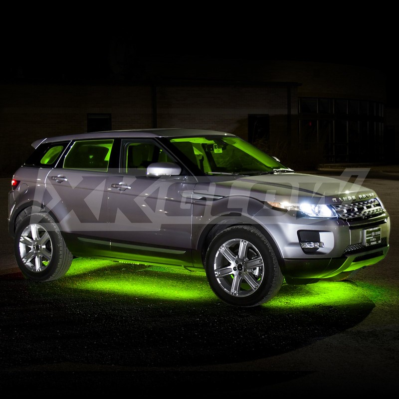 GREEN 8pcs 24" Tubes Three Mode LED Undercar Neon Accent
