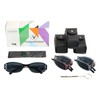 VisionGlobal 3 Pairs Reading Glasses/Sunglasses Foldable with Blue Light Blocking