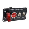BYYOUIV 12V 4-in-1 Ignition Switch Panel Kit - Red LED