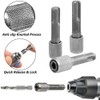 Eyech 5Pcs SDS-Plus Drill Chuck Adapter, 6.35mm 1/4 Inch Hex