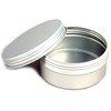 Aluminum Screw Top Tin with Cover, 3.25"