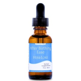 Herb Lore After Birthing Ease Tincture – Postpartum Drops for After Birth Cramping & Contractions with Cramp Bark, Blue Cohosh & Motherwort (1 fl oz)