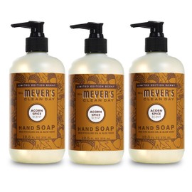 MRS. MEYER'S CLEAN DAY Hand Soap, Acorn Spice, Made with Essential Oils, 12.5 oz - Pack of 3