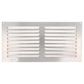 Amig - Rectangular Premium Aluminium Grille 6x12"|Air Vent Cover | for Wall, Sidewall and Ceiling | 5,9x11,8 Inch | 150 x 300 mm | Silver