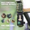 Paracord Survival Bracelet, Pack of 2 Survival Kit with Flint
