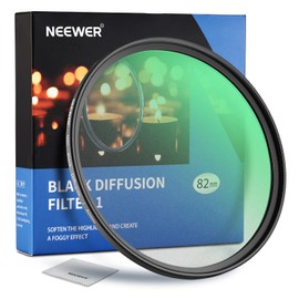 NEEWER 82 mm Black Diffusion 1 Filter Black Diffusion Dreamy Cinema Effect Ultra Thin Camera Lens Filter / Water & Scratch Resistant / Optical HD Glass / 30 Layers Nano Coatings
