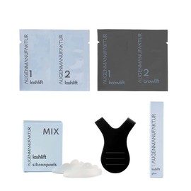 Augenmanufaktur Eyelash & Eyebrow Lifting Combination Kit - for More Voluminous Lashes and Brows, as well as an Expressive Eyelash Curl Without Eyelash Curler (Mini)