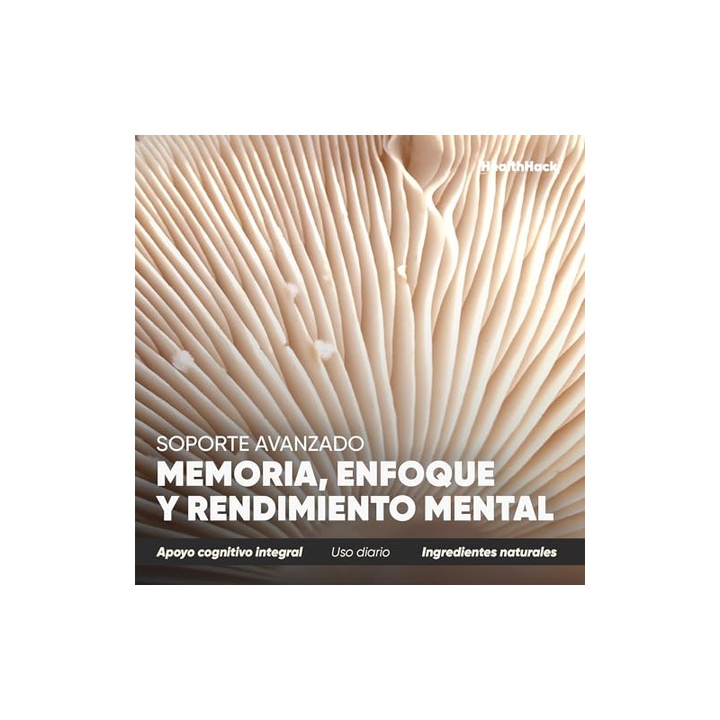 Protector Neuro: Melena de León, Bacopa, NADH Nootrópico Premium 60