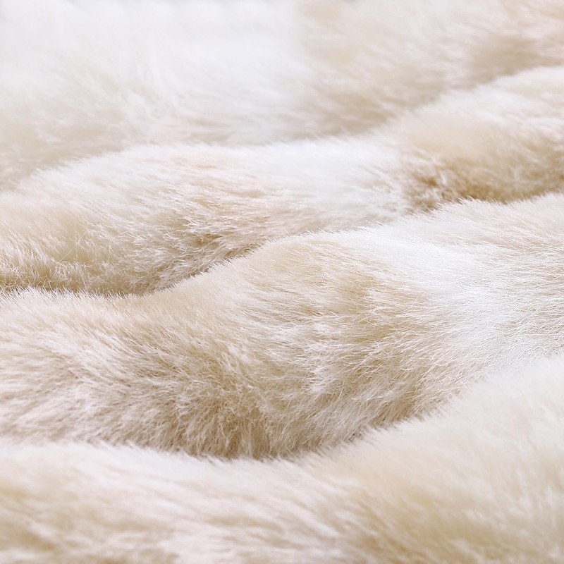 Madizz Pack of 2 Thick Plush Wool Throw Pillow Covers