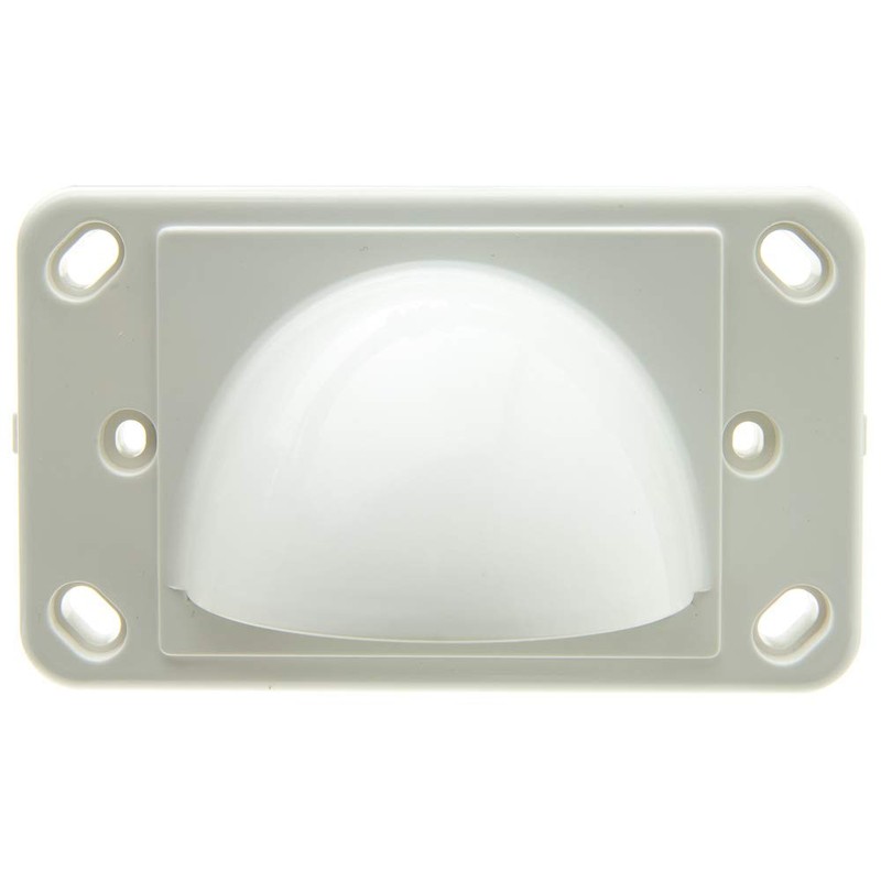 Brush Style Cable Pass-Through Wall Plate Insert with half-moon cover,