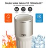 TKK 24 oz Ceramic Coated Tumbler with Straw Lid, 18/10