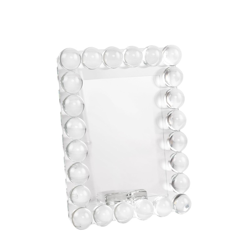 Marvala Clear Bubble Crystal Picture Frame 5''x 7'', Photo Frame
