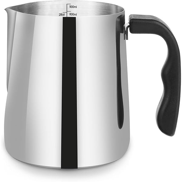 SAEUYVB 32oz Stainless Steel Wax Melting Pot with Heat-Resistant Handle