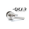 OKAR Heavy Duty Satin Nickel Door Handle Passage and Closet