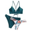 Zaful Women's Two-Piece Bikini Set, Bikini Bottoms with Braided Side