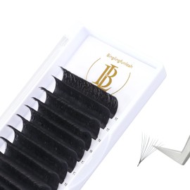 Binglingfunlash Eyelash Extensions Easy Fan Volume Lash Extensions Thickness 0.07mm DD Curl Lash Extensions 9mm Self Blooming Eyelash Extension Supplies