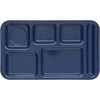 Carlisle FoodService Products Plastic Meal Tray Righ-Handed Heavyweight Lunch Tray