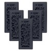 5 Pcs, Sierra Grates Precision Flow 4"x10" Steel Floor Register