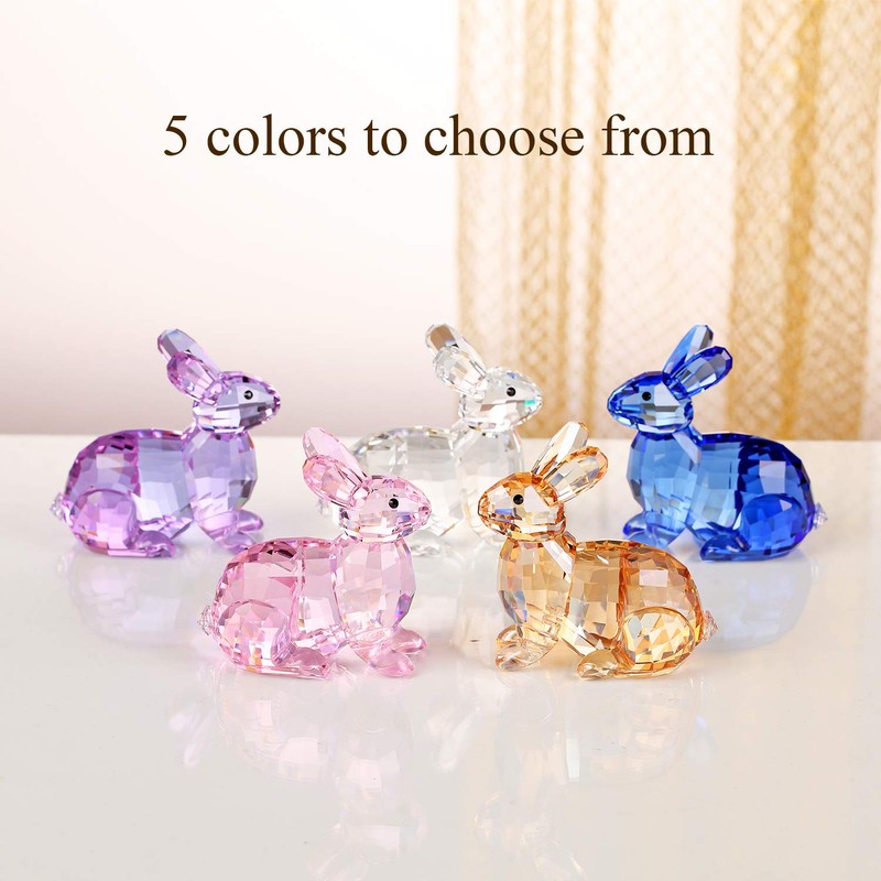 Crystal Bunny Rabbit Animal Collectable Figurine Cute Figurine Birthday Gifts