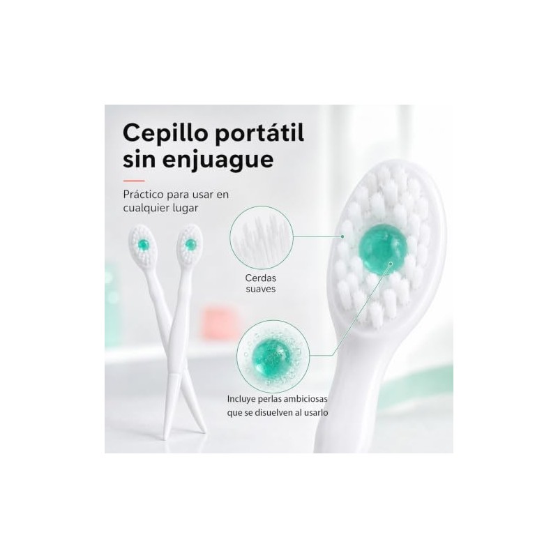 20 Piezas Mini Cepillos de Dientes Desechables con Pasta
