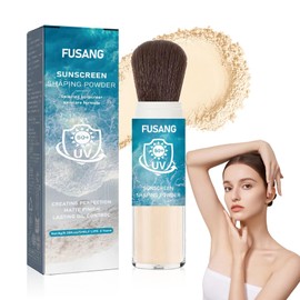 Fusang Mineral Powder Sunscreen for Face,Sunscreen Powder SPF 50 PA++++,Long Lasting Oil Control Scalp Sunscreen Powder,Breathable Brush On Sunscreen Powder for All Skin