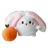 Animal Plush Doll Adorable Soft Reversible Persimmon Plush Toy Pillow