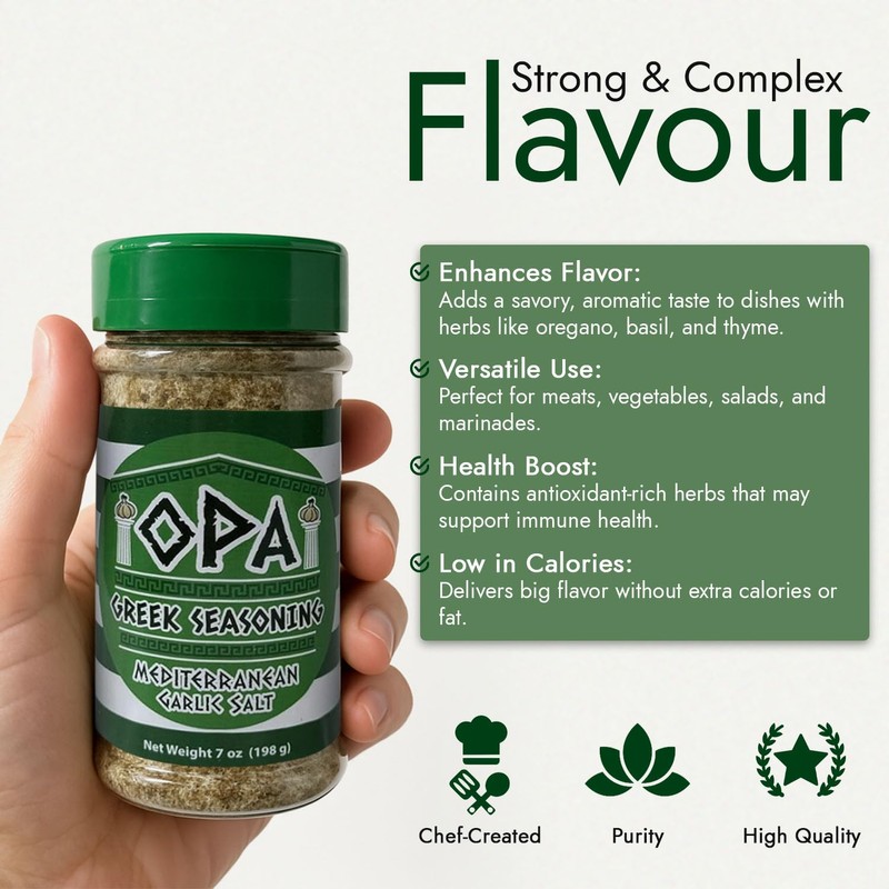 OPA Greek Seasoning - 7 Ounce Greek Seasoning Blend with