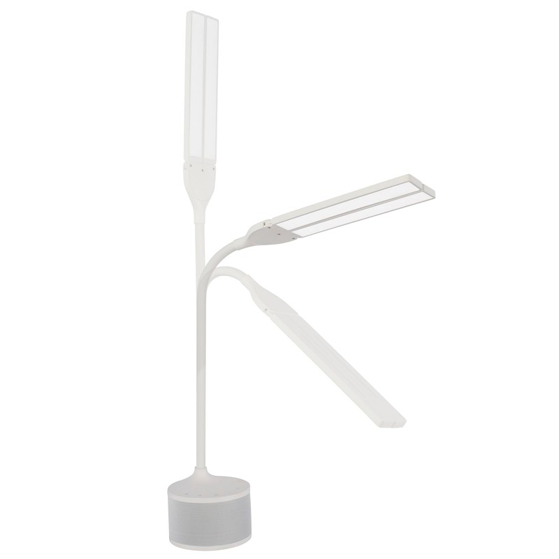 OttLite LED Desk Lamp with Dual Head & Bluetooth Speaker