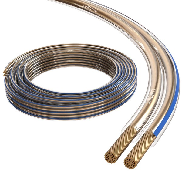 Lumonic Speaker Cable | 10 m Transparent | 2 x