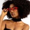 Red Funky Cat Eye Reading Glasses for Women with Sturdy