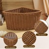 Hemobllo Corner Storage Basket, 90 Degree Triangle Organizer Bin for