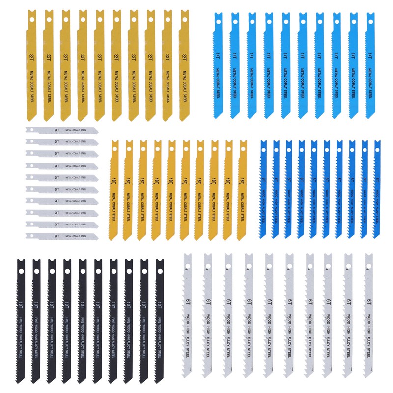 70 Pcs Jigsaw Blade Set 6 8 10 14 18