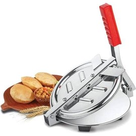 Generic Diwali Dhanteras Puri Maker Tortilla Makers 9 Inch Stainless Steel Puri Press Maker Machine Roti And Khakra Maker Manual Dough Press (Chapati Press/Roti Maker/Papad Maker 9 Inch