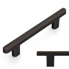 Amerdeco 10 Pack Oil Rubbed Bronze Cabinet Pulls 3.75 Inch(96mm)