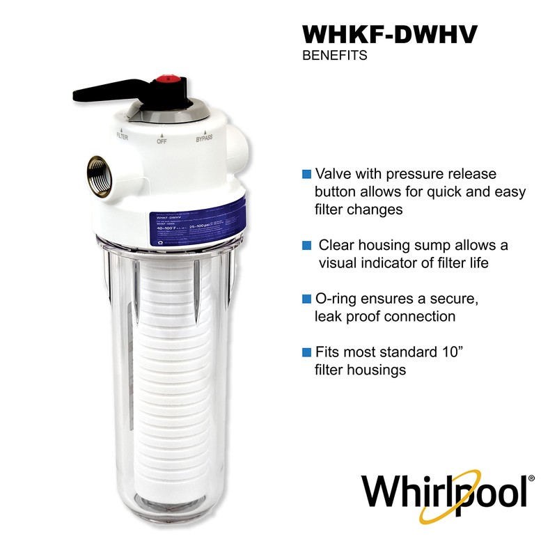 Whirlpool 10 x 2.5 Inch Whole House Water Filtration System