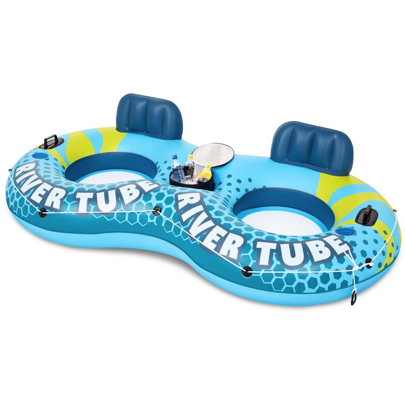 SLOOSH 2-Person Inflatable River Tube - Heavy Duty River Run