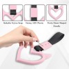 HQRNYP 2PCS Devil Heart Handle Rings, Heart Car Handle Strap,