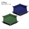 sourcing map 2pcs PU Leather Dice Tray Unisex Valet Tray