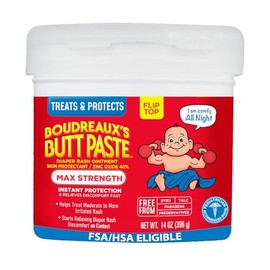 Boudreauxs Butt Paste Diaper Rash Ointment  Maximum Strength 14 Oz                                                                                    
