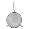 Fackelmann Stainless Steel Sieve, Large, White Handle Inlay, 18cm Diameter,