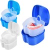 KISEER KISEER 3 Pack Colors Denture Bath Case Cup Box