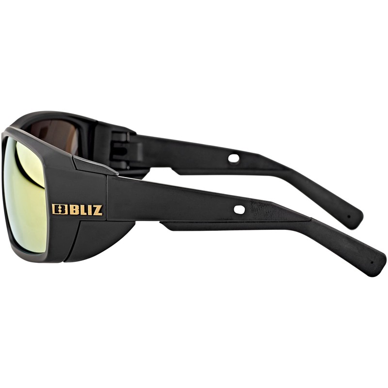 Bliz Peak Sports Glasses Matte Black-POL Brown Gold