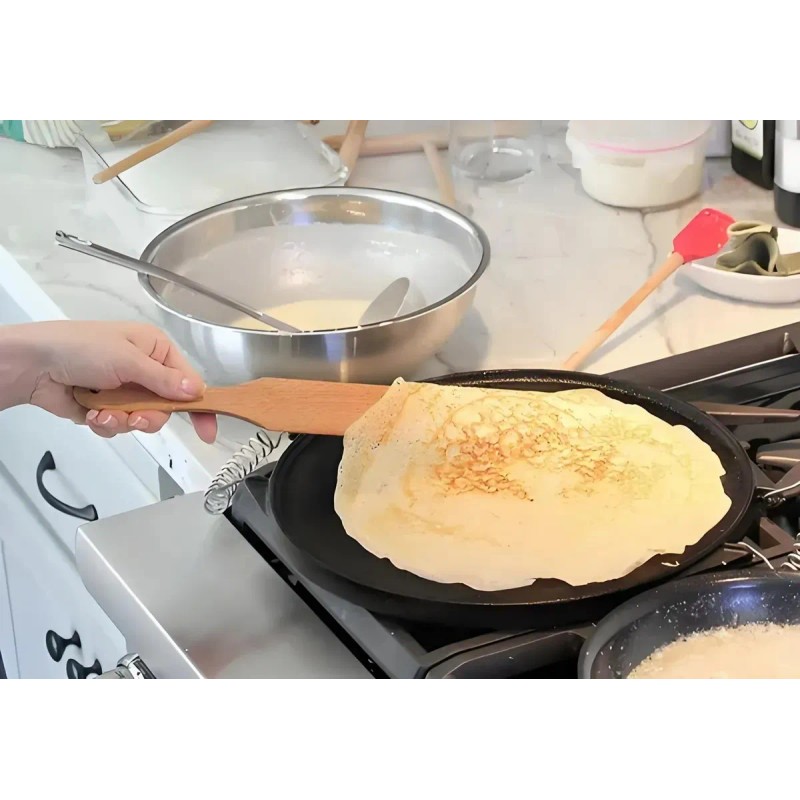 2 Pzs Espátula Para Crepas Palitas Creperas Cocina Natural Natural