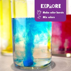 Fizzy Tub Colors, 150 Count - Special Waterfall Cap On The 150 Count Allows Kids to Stream A Rainbow of Colors, Use with Bubble Bath to Create Colored Bubbles, Pack of 2 X 0.73 Lb