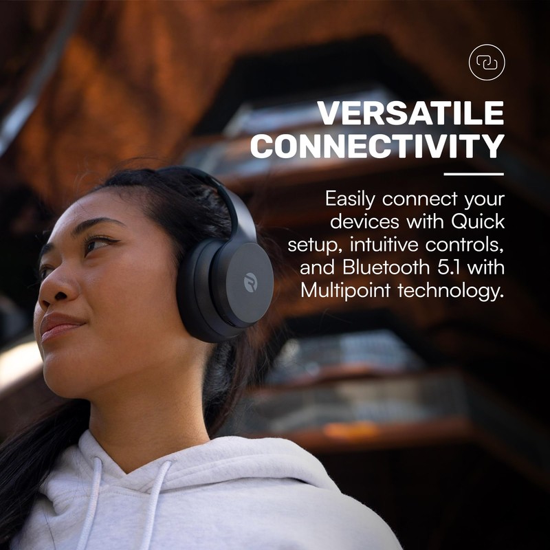 Raycon Fitness Headphones - Wireless Over-Ear-Headphones with 45 Hours of