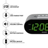Sharp Digital Easy to Read Alarm Clock with 2 AMP