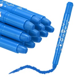 MECCANIXITY Twist Crayons, Twist Crayons Gel Watercolor Set Washable Silky Smooth for Arts Drawing DIY Craft Project Coloring Supplies Gift(Blue, Pack of 11)