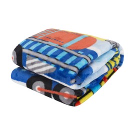 EVERYDAY KIDS Toddler Throw Blanket - 30" by 40" - Choo Choo Train - Super Soft, Plush, Warm and Comfortable